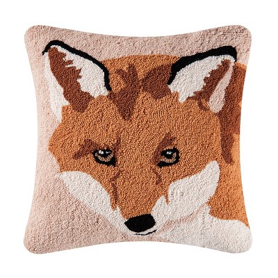 C&F Home 18" x 18" Woods Fox Hooked Pillow