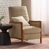 Pushback Recliner With Birch Wood Frame And Exquisite Channel Stitching,Mid Century Chair,Accent Chair Living Room -Maison Boucle - 2 of 4