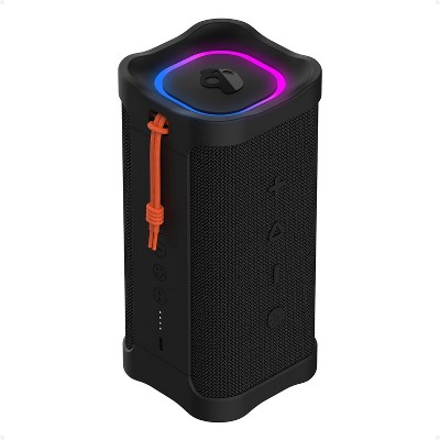 Lifeworks Terrain XL 2 Wireless Bluetooth Speaker, IPX7 Water Resistant, 18H Battery, Multi-Link, LED Light Show, Portable, Black