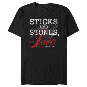 Men's Pirates of the Caribbean: Curse of the Black Pearl Sticks and Stones Love T-Shirt - 1 of 4