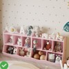 3-Tier Kids Toy Storage Organizer 5-Section Bookshelf Cubby Children's Toy Shelf Wooden Storage Cabinet - 4 of 4