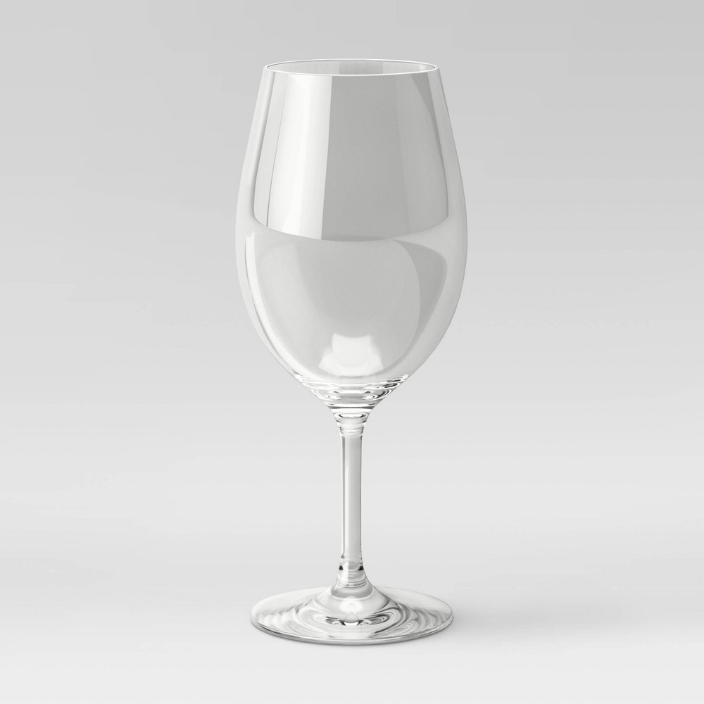 Photos - Glass 20oz Plastic Stemmed Wine  - Threshold™