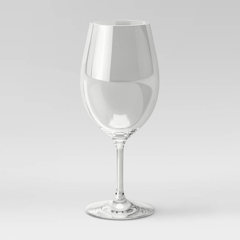 20oz Plastic Stemmed Wine Glass - Threshold&#8482;, 1 of 3
