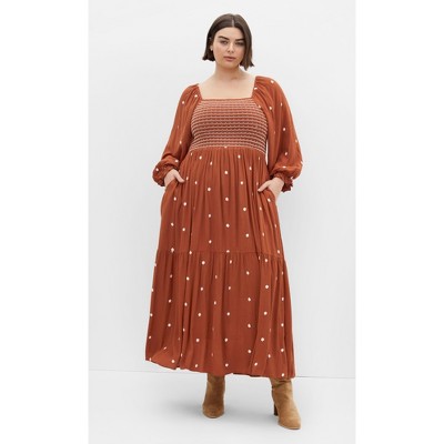Women's Plus Size Kai Dress - ginger | CITY CHIC