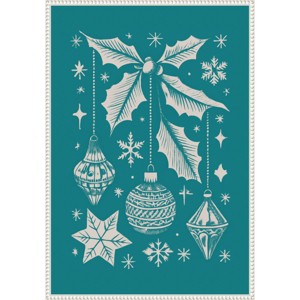 Amanti Art 23"x33" Bells and Baubles Holiday Ornament Casa Cartissi Framed Canvas Wall Art - 1 of 4