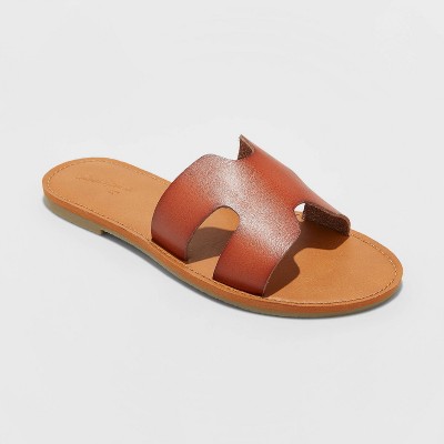 wide women's slide sandals