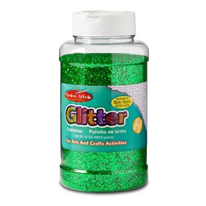 Charles Leonard Creative Arts by Charles Leonard Glitter, 16 oz. Bottle, Green (Pack of 2) - 1 of 1