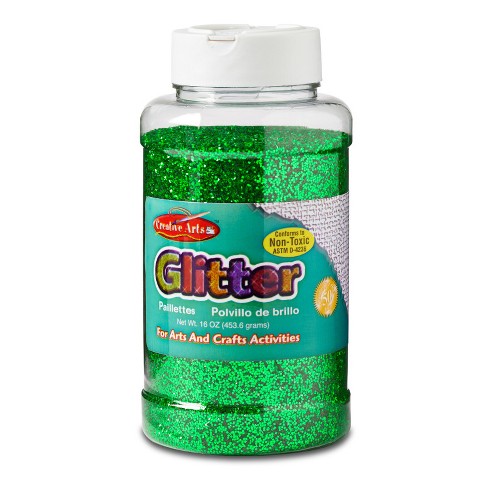 Charles Leonard Creative Arts by Charles Leonard Glitter, 16 oz. Bottle, Green (Pack of 2) - image 1 of 1