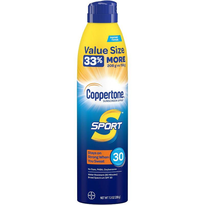 Coppertone Sport Sunscreen Spray - SPF 30 - 7.3oz, 6 of 8