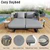 YOOCOZZ  57" Rattan Patio Daybed with Detachable Pillows - 2 of 4
