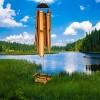 Woodstock Chimes Asli Arts® Collection, Half Coconut Wooden Chime, Medium 25'' Bass Wind Chime CBASS - image 2 of 3