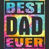 Men's Design By Humans Vintage Tie Dye Best Dad Ever By T-Shirt - 2 of 2