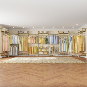 Timate U4 U Shape Garment Rack Heavy Duty Clothes Rack, Expandable Clothing Rack Wall Mounted Closet Extra Large Walk in Closet System - 1 of 4