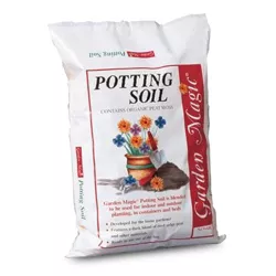 Michigan Peat Garden Magic Organic Planting Potting Top Soil Blend Mix for Indoor and Outdoor Gardening and Landscapes, 40 Pound Bag
