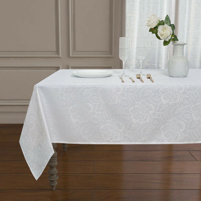 Kate Aurora Shabby Chic Floral All Purpose Fabric Tablecloth, 1 of 6