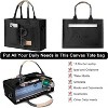 Attop Bags for Women Canvas Tote Purse Crossbody with Pockets Top Handle Shoulder Satchel Bag for Women - 4 of 4