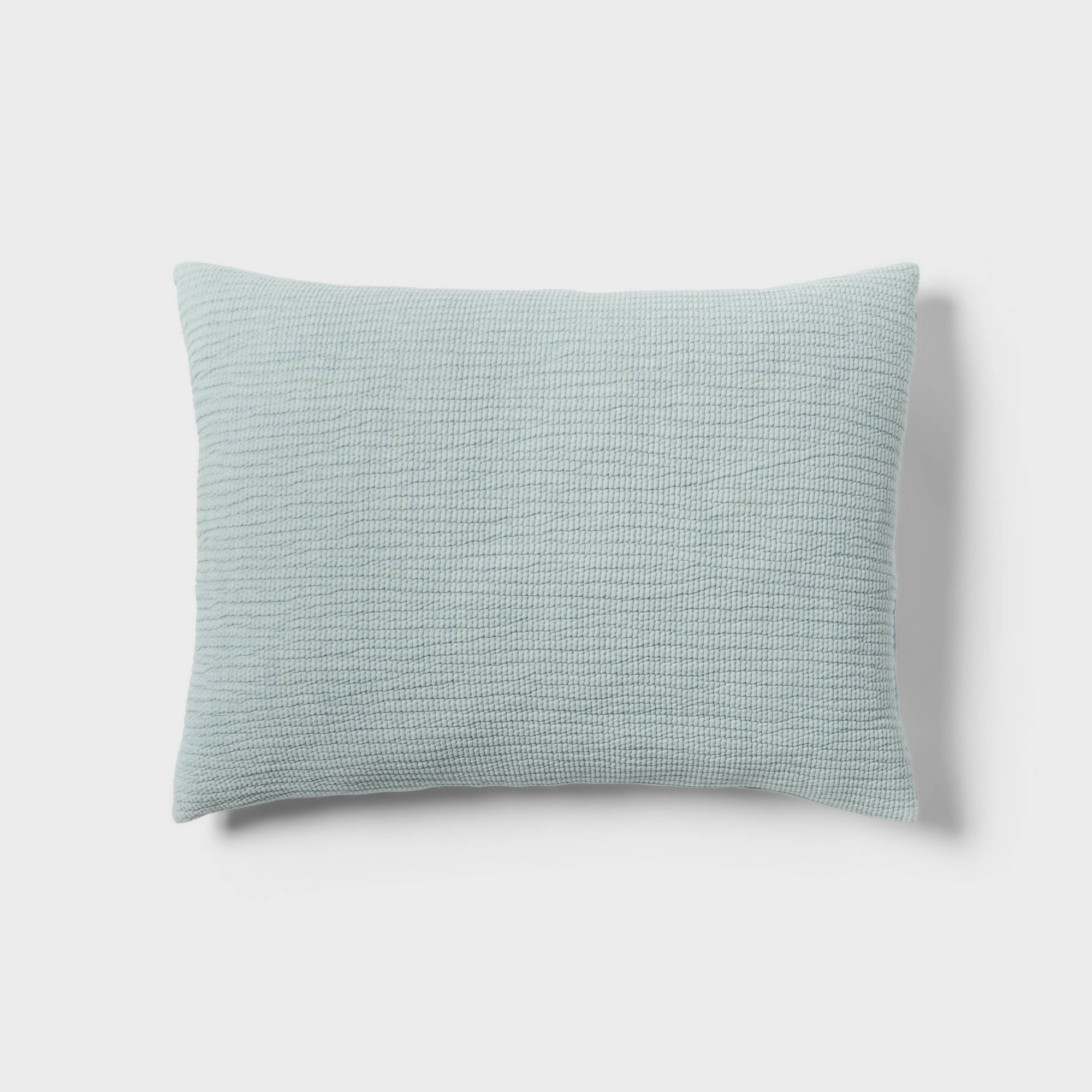 Standard Matelasse Gauze Quilt Pillow Sham Light Blue - Threshold™