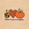 Linum Home Textiles Peace*Love*Pumpkin - Embroidered Luxury 100% Turkish Cotton Hand Towels (Set of 2) - 3 of 3