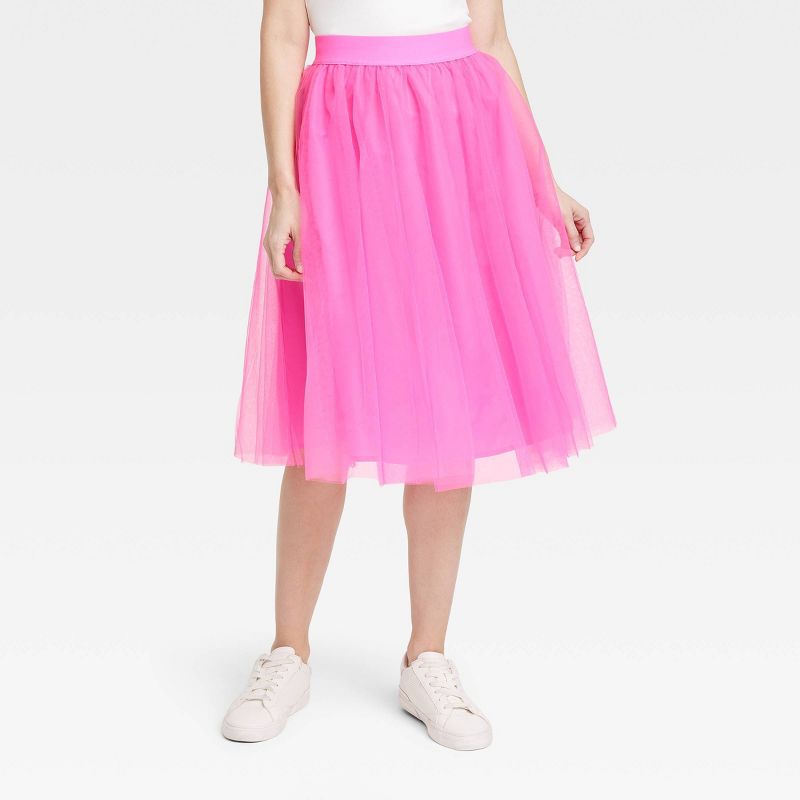 Women's Tulle Midi A-Line Skirt - A New Day™, 1 of 11