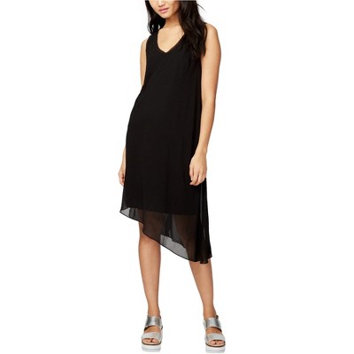 Rachel Roy Womens Overlay Shift Dress, Black, Small