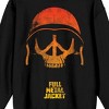 Full Metal Jacket Skull With Helmet Crew Neck Long Sleeve Black Adult Sweatshirt - image 2 of 3