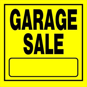 Hillman English Yellow Garage Sale Sign 11 in. H X 11 in. W - Case of 6 - 1 of 1