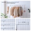 Kumasinova Dual Rail Portable Clothes Rack with Shelves,Garment Rack with 800LB Capacity,Heavy Duty Rolling Coat Rack with Adjustable Height - 4 of 4