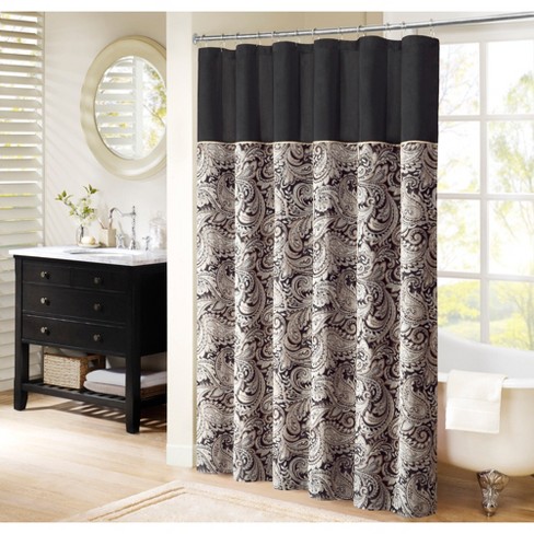 Paisley Jacquard Polyester Shower Curtain : Target