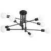 POWLIG Mid Century Modern Chandelier - Flush Mount Sputnik Ceiling Light for Dining Room, Bedroom, Kitchen - 2 of 4