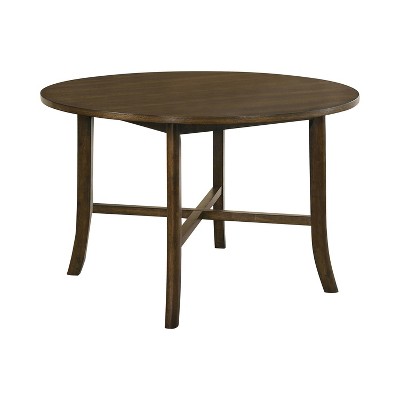 Somers Round Dining Table Burnished Oak - HOMES: Inside + Out