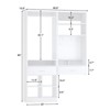 Besiost 50-In Closet System Set with Wall-momunted Vanity  Desk Organizer - 3 of 3