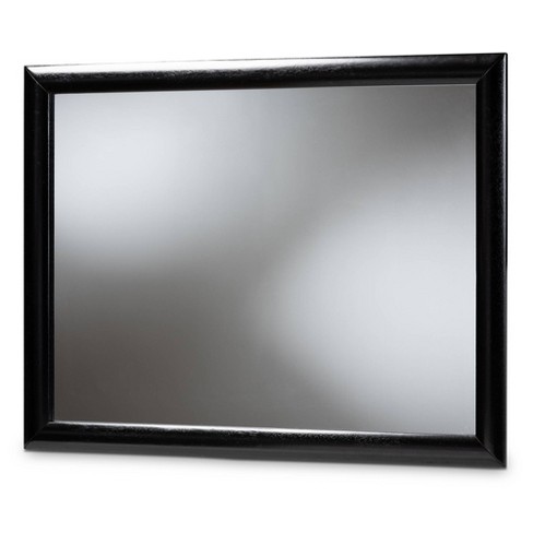 Kima Wood Dresser Mirror Black Baxton Studio Target