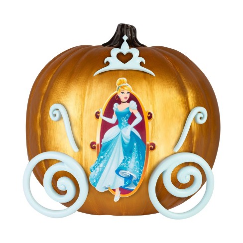 Disney Cinderella Carriage Halloween Pumpkin Decorating Kit : Target