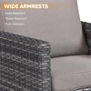 Buenhomino 6-Seater Outdoor Sectional Sofa L Shaped Couch Patio Conversation Furniture Set, Wicker Patio Sectional Sofa with Removable Cushion - 4 of 4