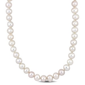 EVERLY JEWELRY | 14k Yellow Gold 6.5-7mm Cultured Freshwater Pearl Strand Necklace, 18 inc - 1 of 4