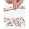Elerevyo Women's Floral Chiffon Lightweight Skinny Neck Scarf Neckerchief - 4 of 4