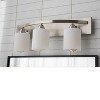 Dorence Bathroom Interior Vanity Light Bar With Modern Glass Shade, 3 ...