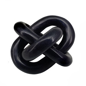 SEVOBAL Party Decorations and Accessories Decorative Marble Chain Sculpture Abstract Design for Living Room, Black, 16"*12"*12" - 1 of 4