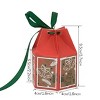 Christmas gift box with ribbon box paper, dry Christmas party gift supplies, used for packaging cookies, candies, etc - 2 of 4