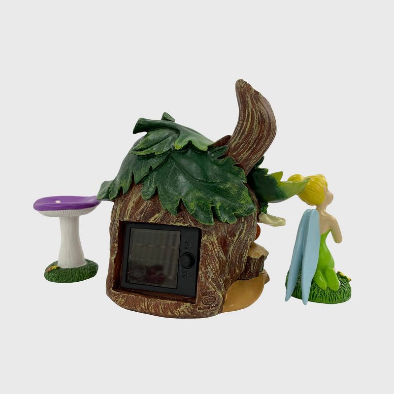 Disney Tinker Bell Miniature Resin Garden Set With Solar Tree House, 4 of 6