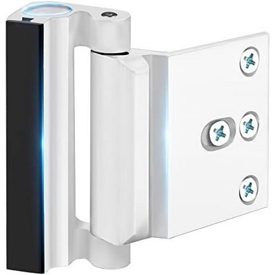 DOMETOUR 1Pc Home Security Door Lock Reinforcement, Upgraded Childproof Safety Lock, Withstands 800 lbs, Night Lock Deadbolt Guard for Inward Doors