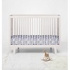 Bacati - Paisley Printed Purple Aqua Teal 100 percent Cotton Universal Baby US Standard Crib or Toddler Bed Fitted Sheet - 4 of 4
