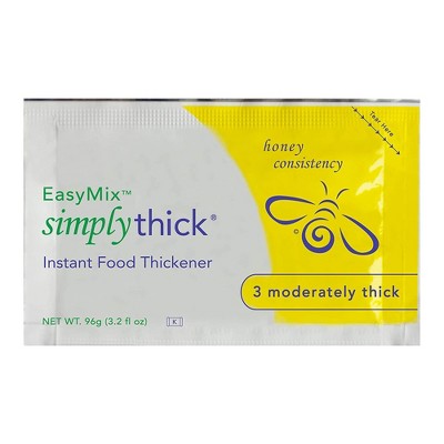 SimplyThick Easy Mix Food & Drink Thickener Unflavored 96 Gram Packet 25 Ct