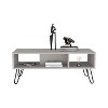 Vynxaria Modern Coffee Table with Hairpin Legs & Two Shelves - Stylish and Functional Design - 3 of 4