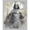Boy's Marvel: Moon Knight Golden Hieroglyphs Portrait Sketch Pull Over Hoodie - 2 of 4