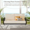 SKRAN 51.6" L  Woven Rope Outdoor Swing Lounger, Hanging Porch Swing Sofa with Soft Cushions 2-Seats for Patio,Courtyard and Balcony - 4 of 4