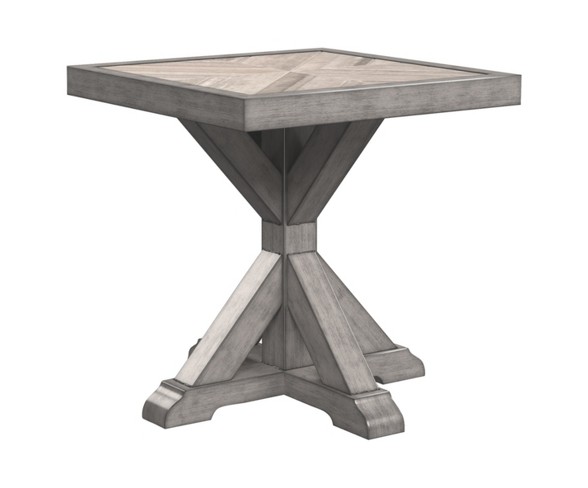 Beachcroft Square End Table - Beige  - Outdoor by Ashley