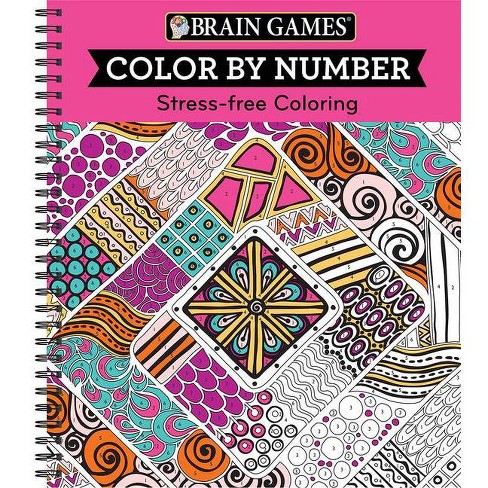 Brain Games - Sticker by Number: Stress Free (28 Images to Sticker