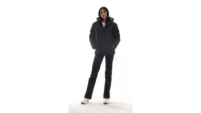 Members Only Women Utility Puffer Oversized Jacket, 2 of 6, play video