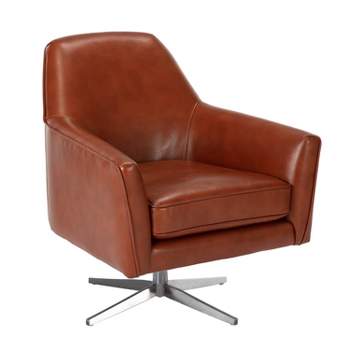 Comfort Pointe Phoenix Leather Gel Swivel Arm Chair